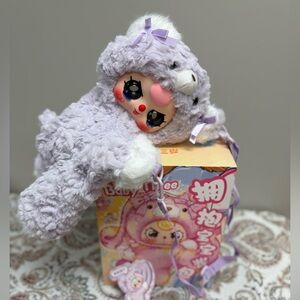 Baby Three 400% Hugging Baby Backpack - Purple Bear with Special Eyes